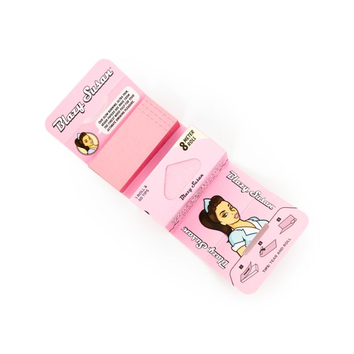 Blazy Susan Pink High Roller Rolling Papers & Tips