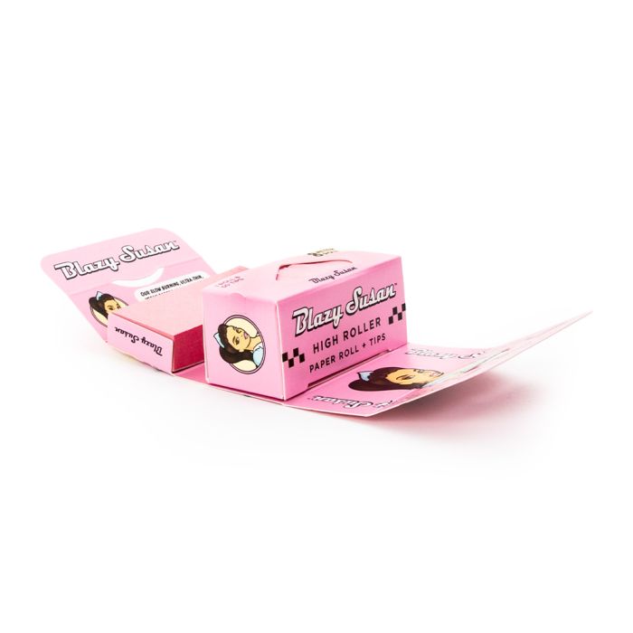 Blazy Susan Pink High Roller Rolling Papers & Tips